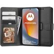 Tech-Protect Wallet για Motorola Edge 50 Fusion 5G, εμπρόσθια όψη σε μαύρο χρώμα