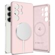 Εικόνα θήκης Tech-Protect Liquid Silicone MagSafe για Samsung Galaxy S25 Ultra 5G σε Pink Pearl.