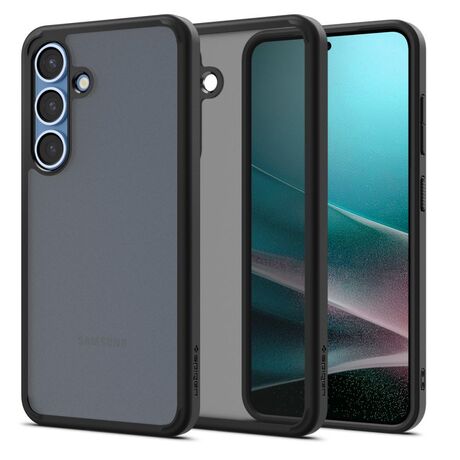 Πίσω όψη της θήκης Spigen Ultra Hybrid Frost Black που αναδεικνύει το διαφανές σχέδιο